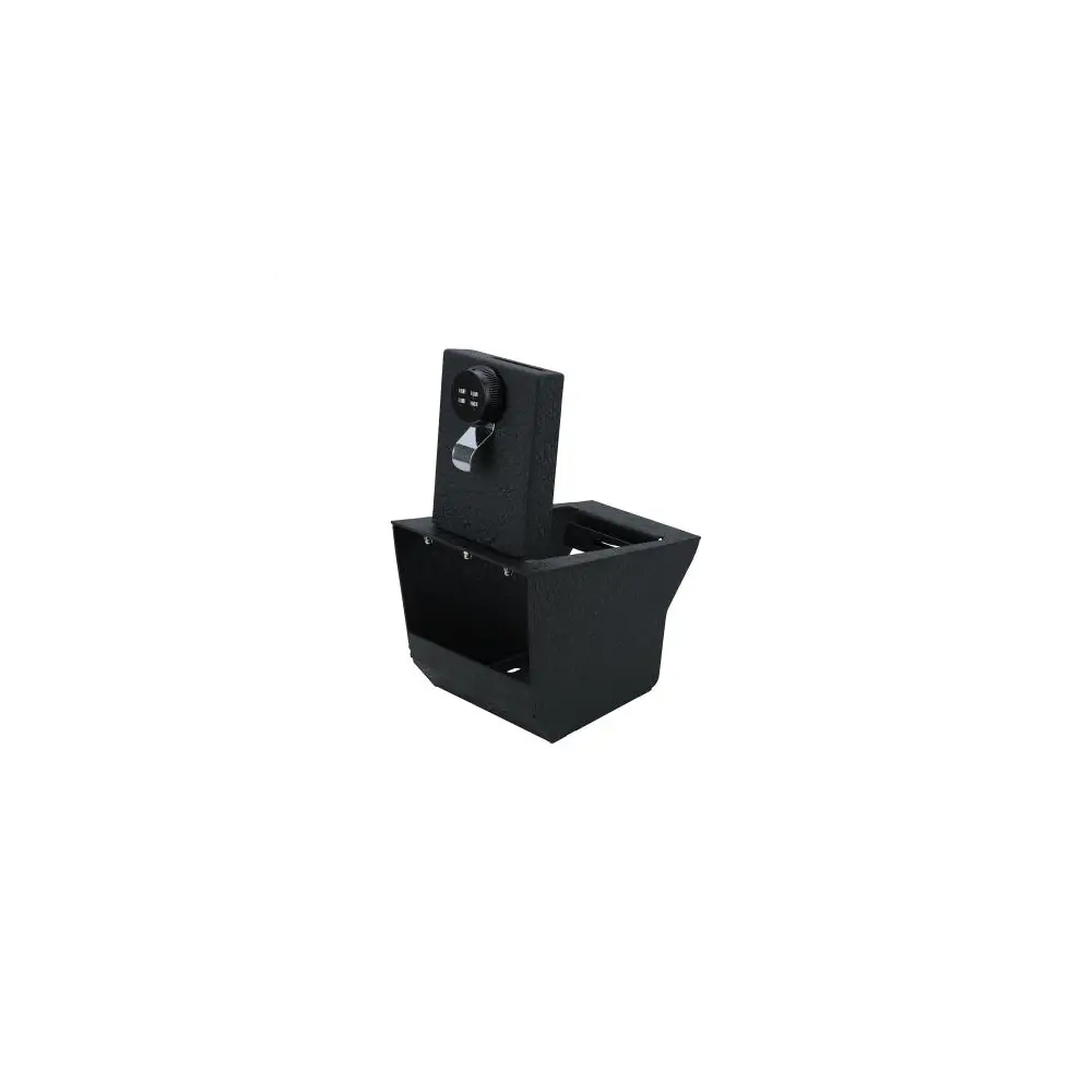 Center Console Safe - Black Steel - BLKASBX01